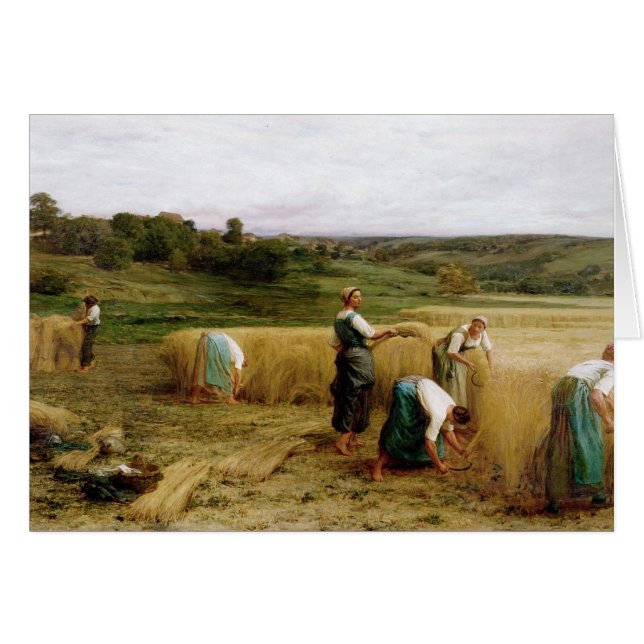 Skörd 1874 hälsningskort (Framsidan Horizontal)