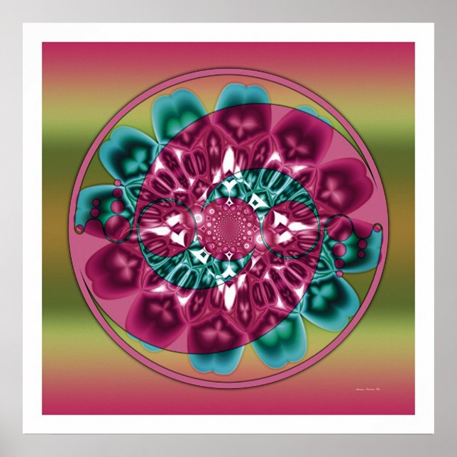 Skörd Circle Mandala 1 Poster (Framsidan)