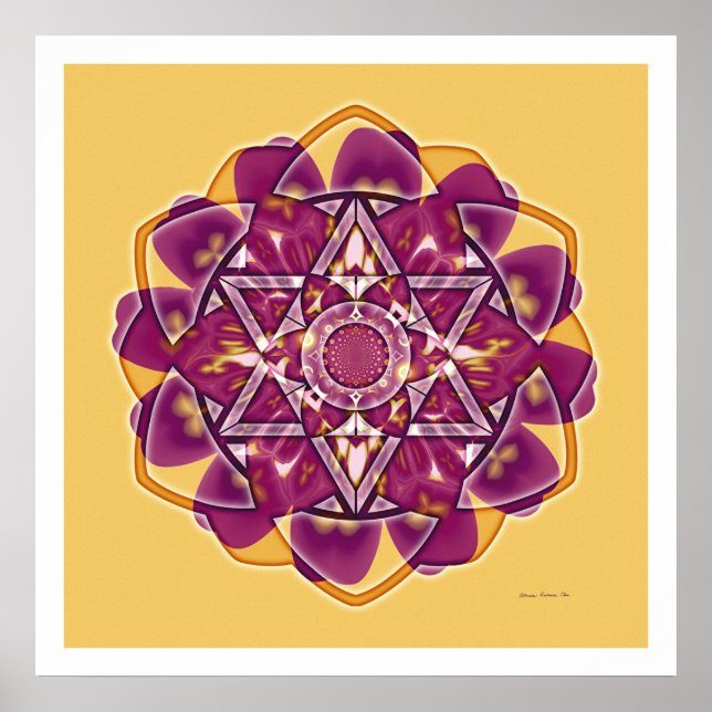 Skörd Circle Mandala 4 Poster (Framsidan)