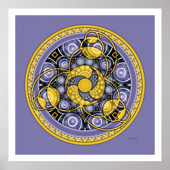 Skörd Circle Mandala 5 Poster (Framsidan)