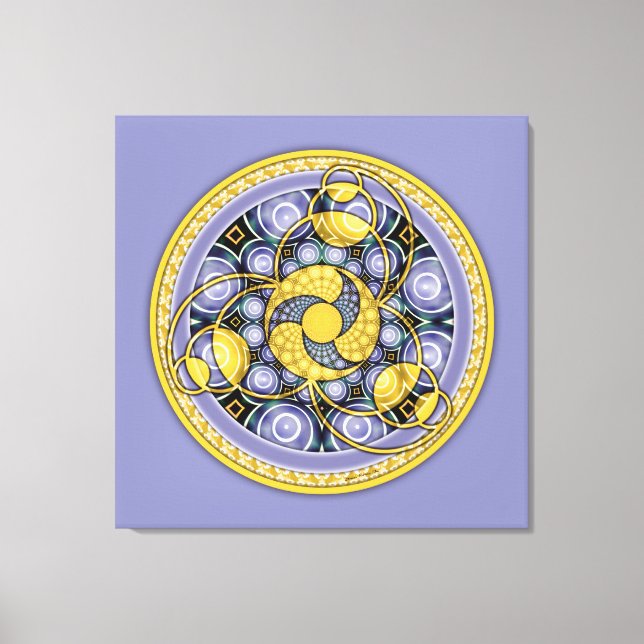 Skörd Circle Mandala 5, Wrapped Canvas (Framsida)