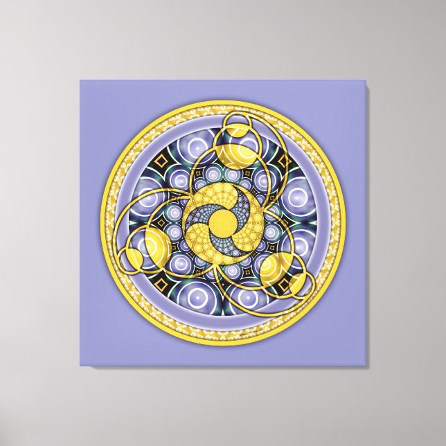 Skörd Circle Mandala 5, Wrapped Canvas (Framsida)