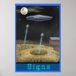 Skörd Circle UFO Poster