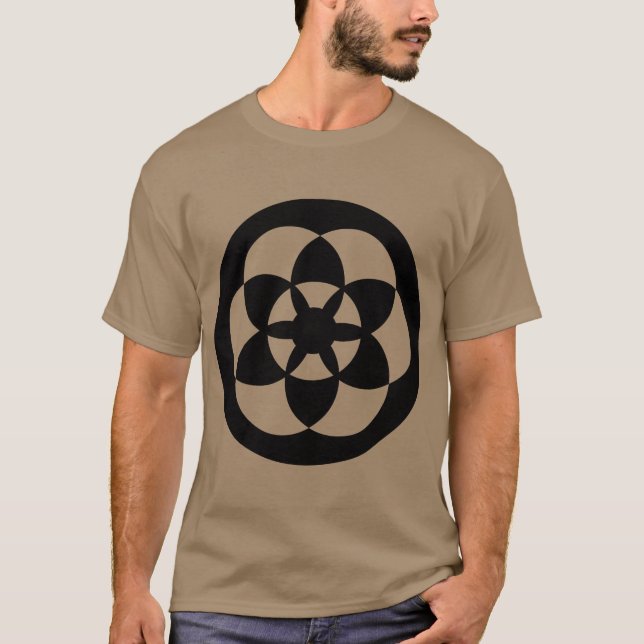 Skörd-cirkel 01 - Svart T Shirt (Framsida)