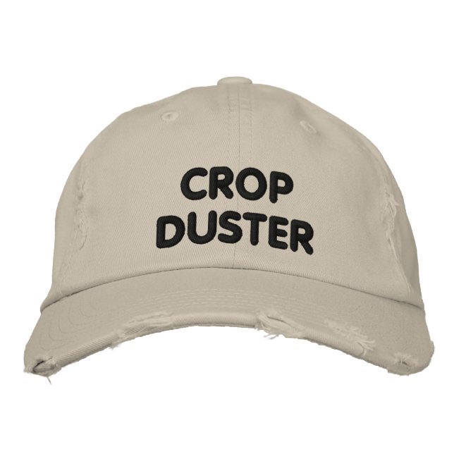 Skörd Duster - rolig löpning Broderad Keps (Framsida)