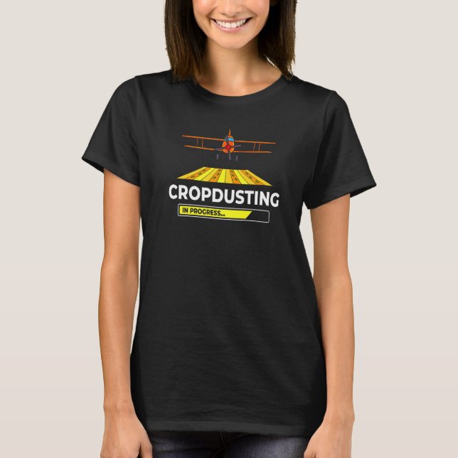 Skörd Dusting Flygplan Rc Drone Airplan Pilot T Shirt (Framsida)