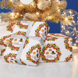 Skörd Firande Thanksgiving Wrapping Papper Presentpapper