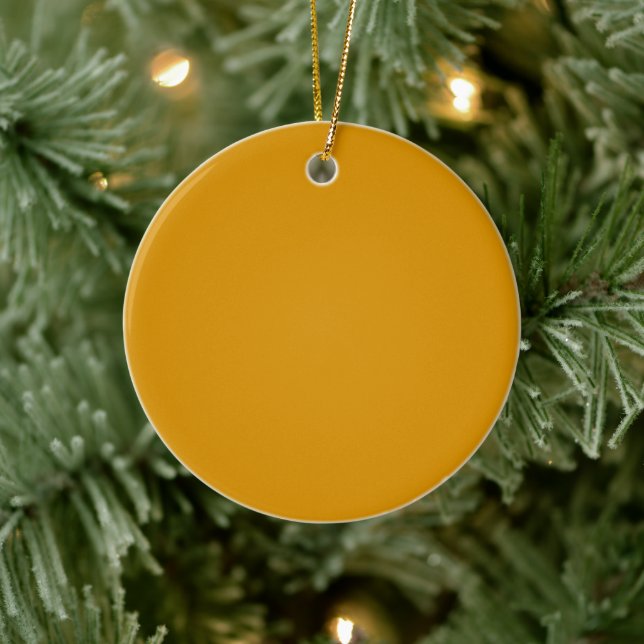 Skörd Guld Cirkel Keramisk Ornament (Träd)