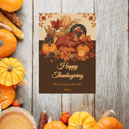 Skörd Hälsning, traditionell Thanksgiving Julkort