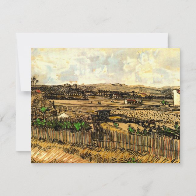 Skörd i Provence Montmajour av Vincent van Gogh (Framsida)