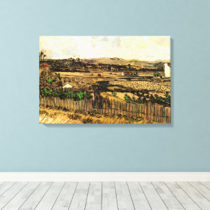 Skörd i Provence Montmajour av Vincent van Gogh Canvastryck