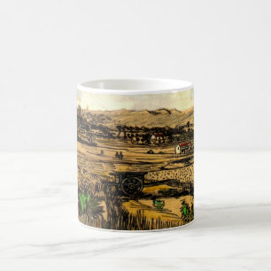 Skörd i Provence Montmajour av Vincent van Gogh Kaffemugg