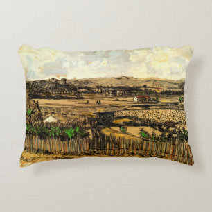 Skörd i Provence Montmajour av Vincent van Gogh Prydnadskudde