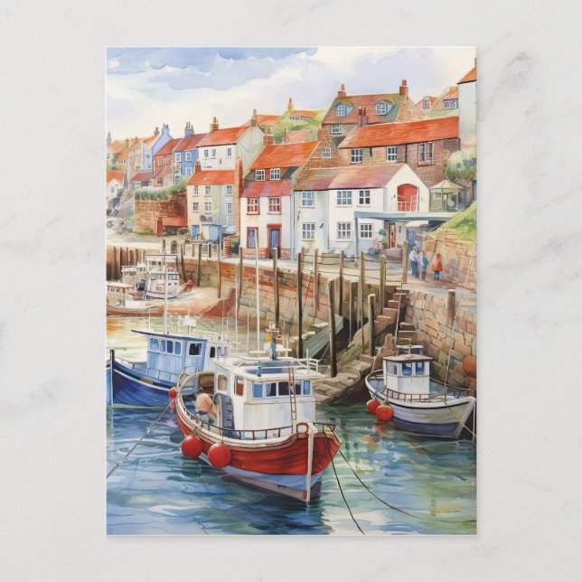 Skörd på en soldag vykort (Framsida)