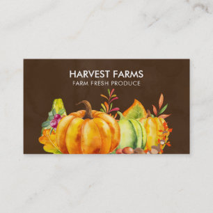 Skörd Pumpkins, Löv och grönsaker Visitkort