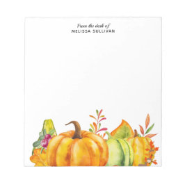 Skörd Pumpkins, Lövs and Foliage Anteckningsblock