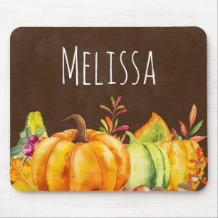 Skörd Pumpkins, Lövs and Foliage Musmatta
