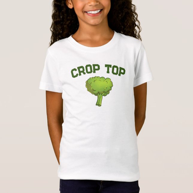 Skörd Top, Broccoli, Vegetables, LUNDA Kids' T Shirt (Framsida)