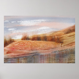 Skörd vattenfärgsliggande poster