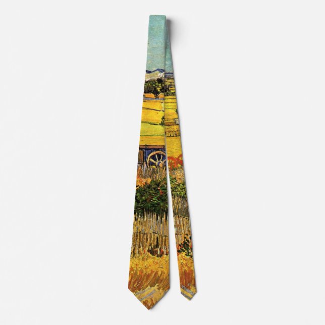 Skörd vid La Crau, Montmajour av Vincent van Gogh Slips (Framsida)