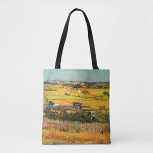 Skörd vid La Crau, Montmajour av Vincent van Gogh Tygkasse