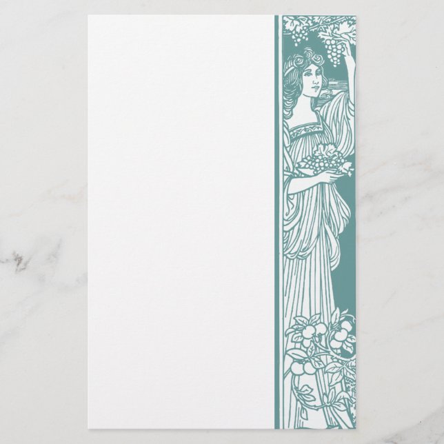 Skörda druvor brevpapper (Framsida)