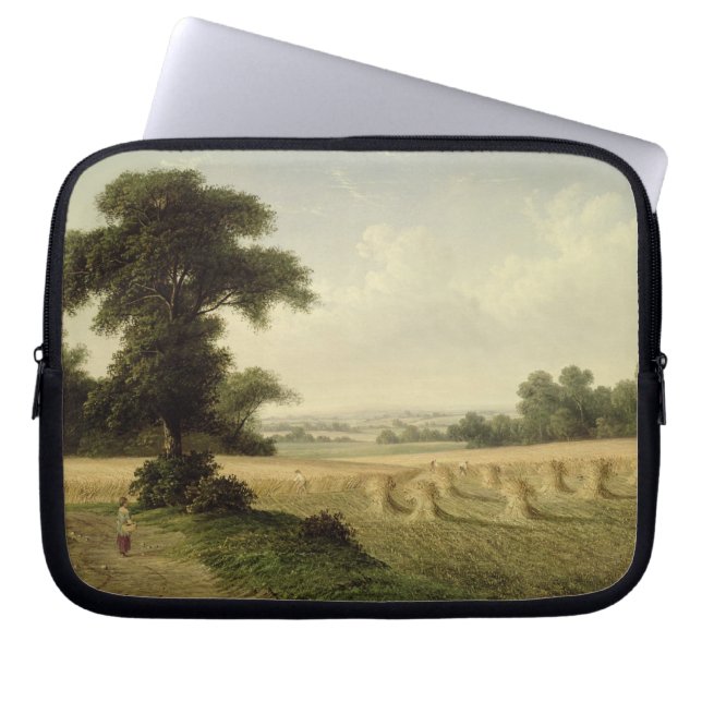 Skörda (olja på kanfas) laptop sleeve (Framsidan)