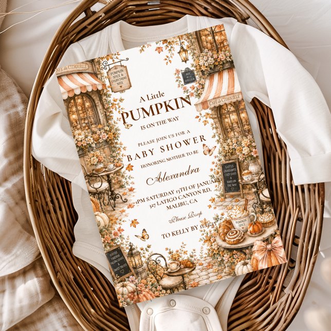 Skörda Pumpkin Spice Barnrumsfest Inbjudningar (Skapare uppladdad)