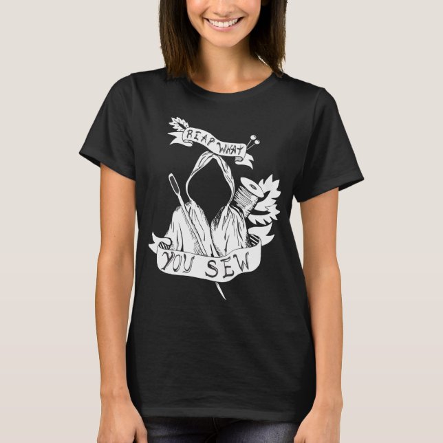 Skörda vad du syr t-shirt (Framsida)