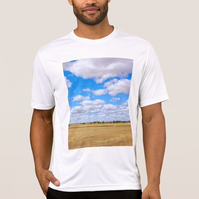 Skördade vete fält t shirt (Framsida)
