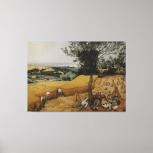 Skördarna av Pieter Bruegel den äldre Canvastryck