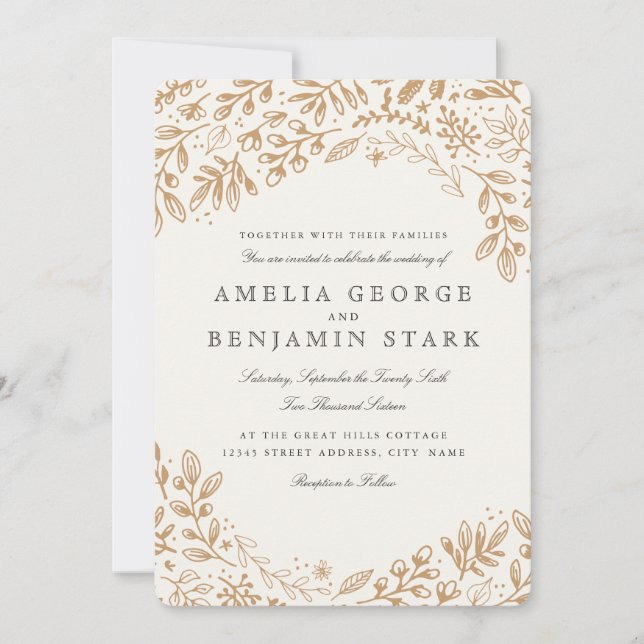 Skördblommor Inbjudningar (Framsida)