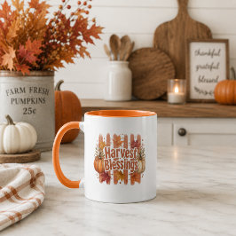 Skörde Segens Thanksgiving Höst Kaffe Mugg
