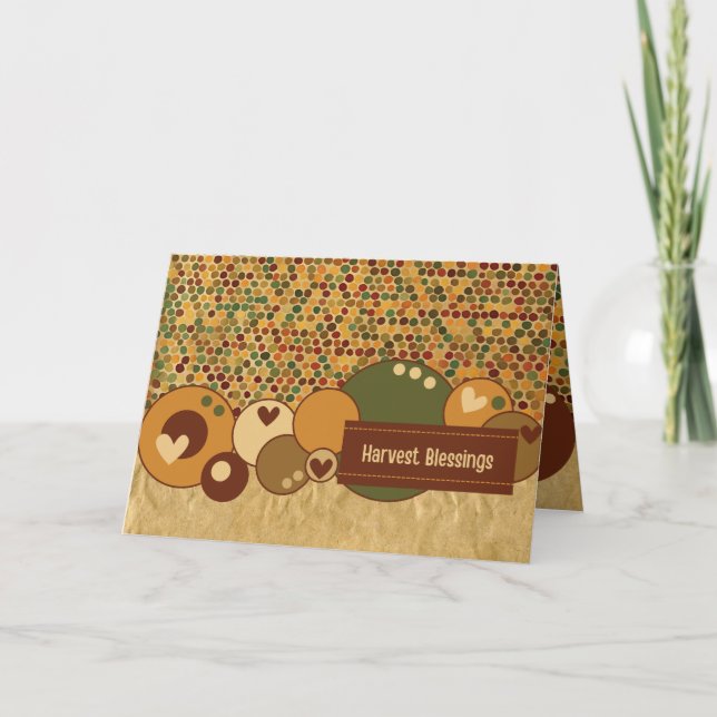 Skörde Segnar  Tack Kort (Framsida)