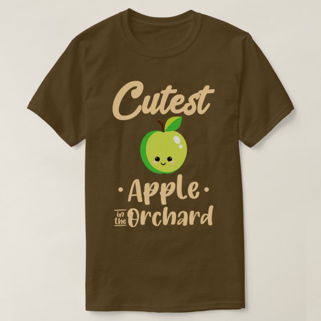 Skördeäpple i frukten t shirt (Design framsida)