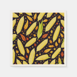 Skördedagen i maj Mönster höst Pappersservett