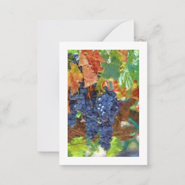 Skördedruvor Anteckningskort (Framsida)