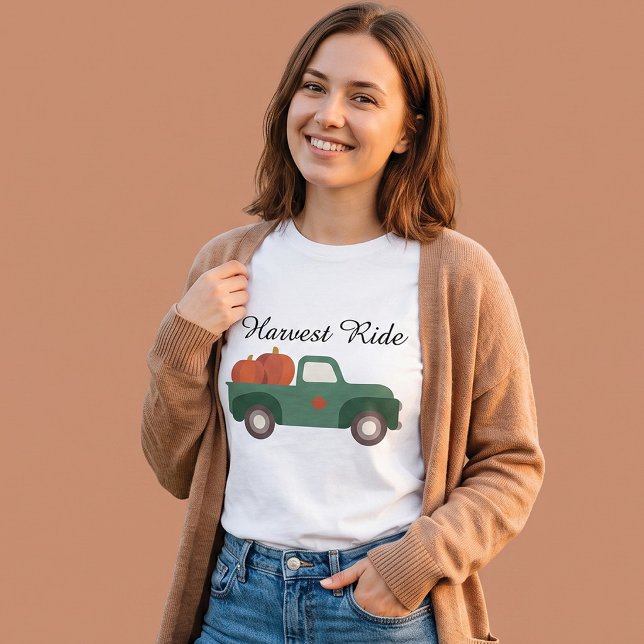 Skördefärd Pumpkinslastbil T Shirt (Skapare uppladdad)