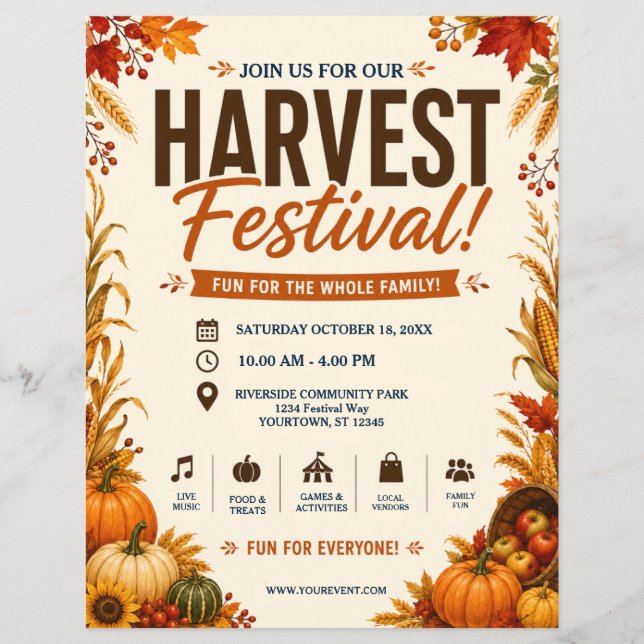 Skördefest Flyer (Framsidan)