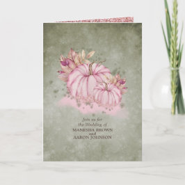 Skördefest med RosaPumpa - Bröllopsinbjudan Inbjudan