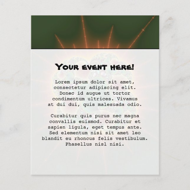 Skördefestival - Abstrakt Art Flygblad (Framsidan)