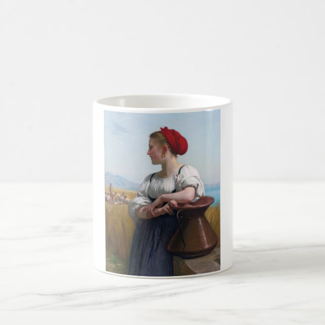Skördeflickan, Bouguereau Kaffemugg (Center)
