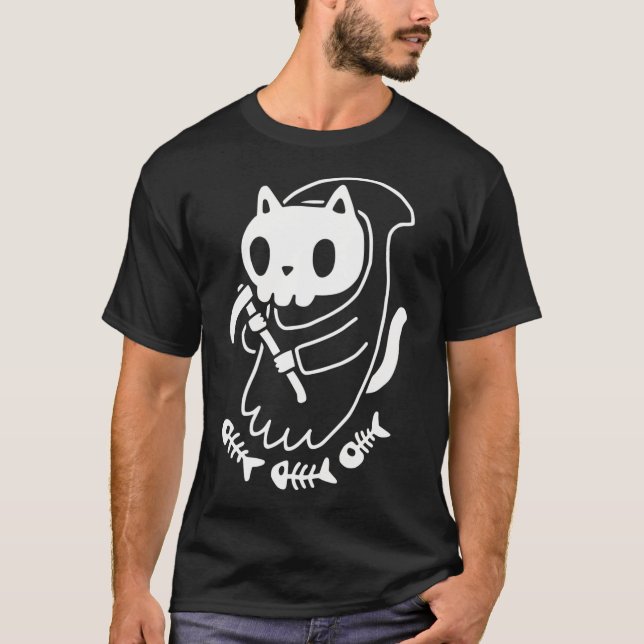 Skördeflickskatt T Shirt (Framsida)