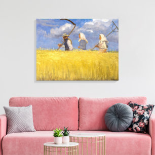 Skördefolk Anna Ancher Canvastryck