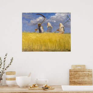 Skördefolk Anna Ancher Poster