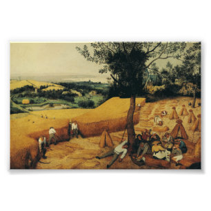 Skördefolket av Pieter Brueghel den äldre Fototryck