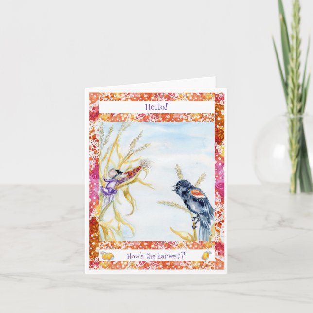 Skördekort Tack Kort (Framsida)