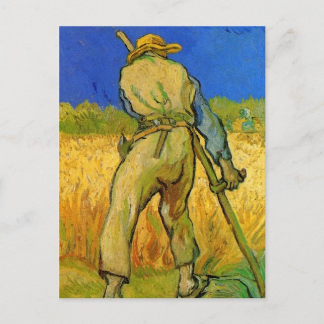 Skördemannen (efter Millet) av Vincent van Gogh Vykort (Framsida)