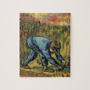 Skördemannen med lie av Vincent van Gogh Pussel