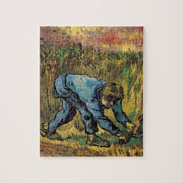 Skördemannen med lie av Vincent van Gogh Pussel (Vertikal)